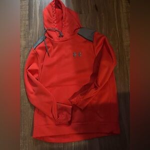 Under Armour Red Hoodie with Gray Accents
